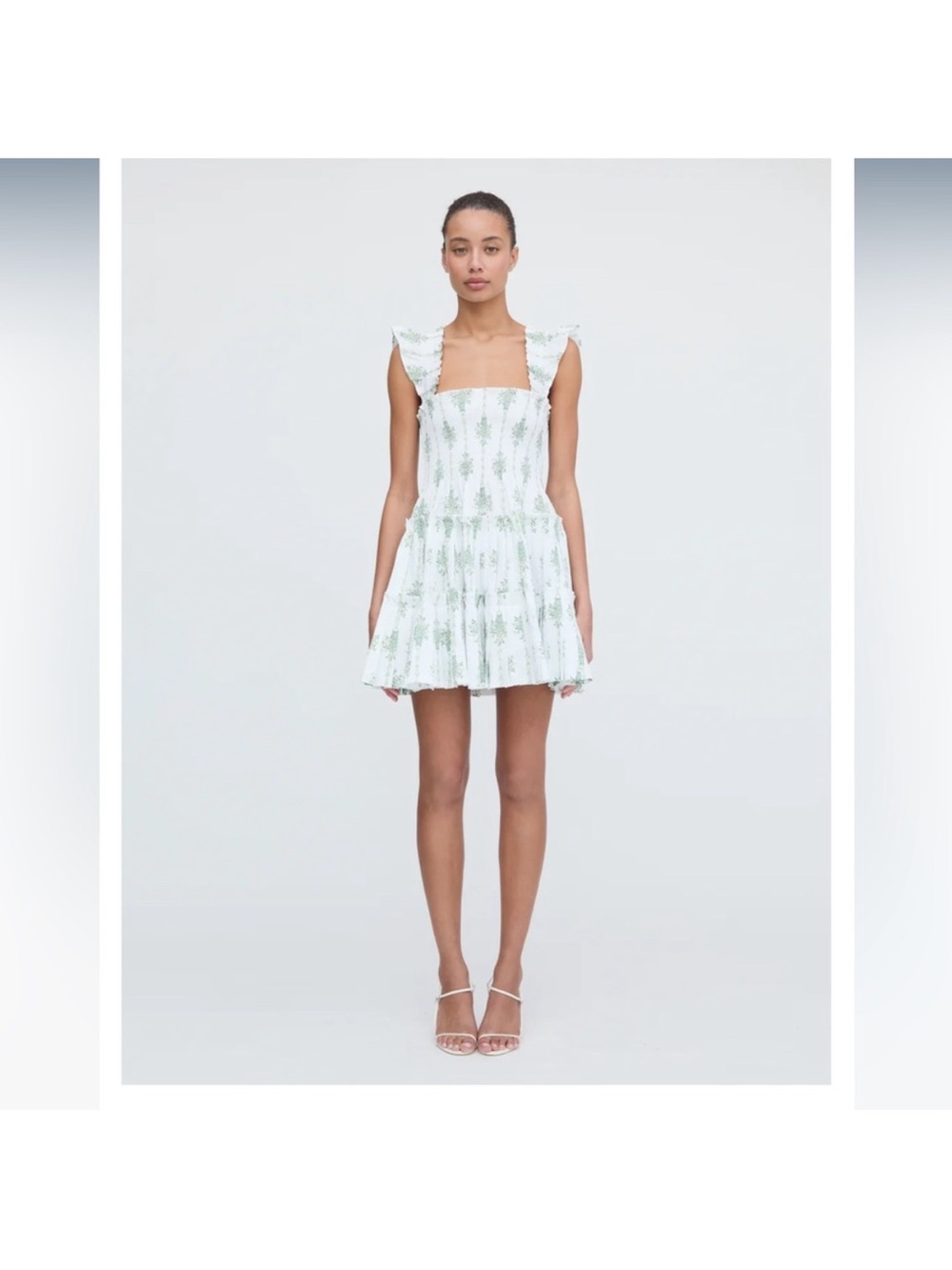 Hill House White and Green
Mini Dress